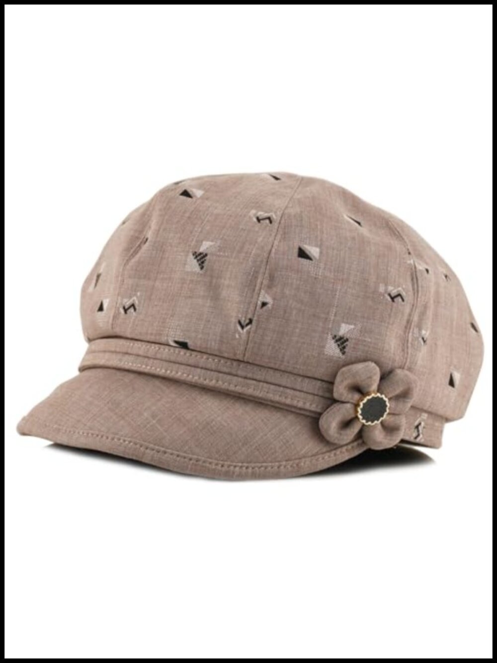 Womens Newsboy Hat Cotton Polyester Retro Plaid Beret Cap